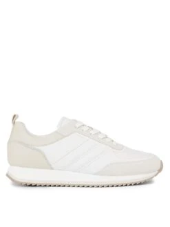 Calvin Klein Low Top Lace Up Trainers - White