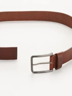 Calvin Klein Warmth Oiled Grain 35mm Belt - Brown -Barbou Clothing Shop VJNH5 SQ4 0000000143 BROWN SLd1