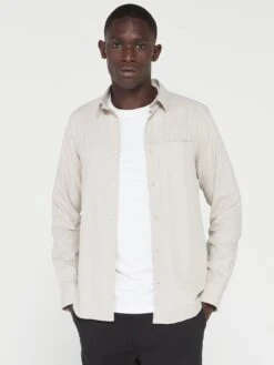 Calvin Klein Flannel Solid Shirt - Beige 