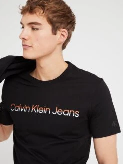 Calvin Klein Jeans Mixed Institutional T-shirt - Black  -Barbou Clothing Shop VJV2U SQ4 0000000029 MULTI MDd