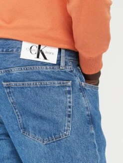Calvin Klein Jeans Authentic Straight Leg Jeans - Blue  -Barbou Clothing Shop VJV36 SQ4 0000000265 MID WASH MDd