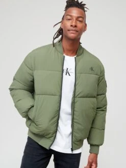 Calvin Klein Jeans Commercial Bomber Jacket - Green 