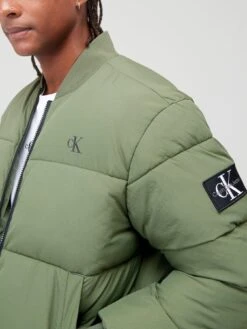 Calvin Klein Jeans Commercial Bomber Jacket - Green  -Barbou Clothing Shop VJV3N SQ4 0000000047 GREEN MDd