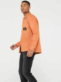Calvin Klein Jeans Utility Overshirt - Brown -Barbou Clothing Shop VJV4B SQ4 0000000143 BROWN MDd