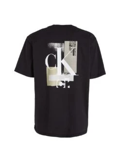 Calvin Klein Jeans Connected Layer Landscape T-shirt - Black  -Barbou Clothing Shop VJV4H SQ5 0000000004 BLACK MDd1