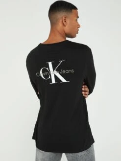 Calvin Klein Jeans Monologo Longsleeve Back Print T-shirt
