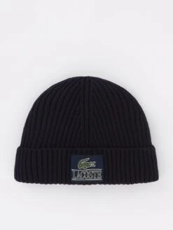 Lacoste Lacoste Core Graphic Beanie Hat - Dark Blue