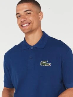 Lacoste Large Croc Oversized Polo Shirt - Blue -Barbou Clothing Shop VJW6O SQ4 0000000020 BLUE MDd