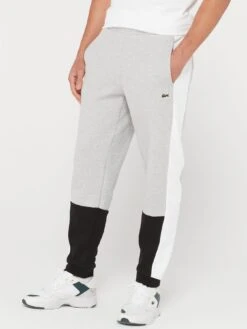 Lacoste Colourblock Joggers - Light Grey