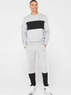 Lacoste Colourblock Joggers - Light Grey -Barbou Clothing Shop VJW72 SQ3 0000000215 LIGHT GREY MDo
