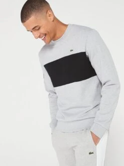 Lacoste Colourblock Joggers - Light Grey -Barbou Clothing Shop VJW72 SQ4 0000000215 LIGHT GREY MDd