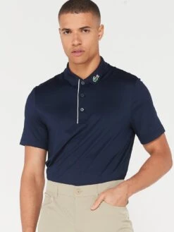 Lacoste Golf Logo Collar Polo Shirt - Dark Blue
