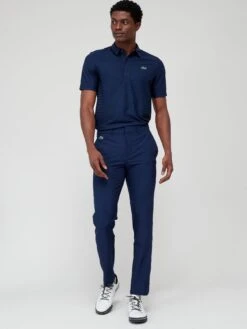 Lacoste Golf Ribbed Striped Polo Shirt - Dark Blue -Barbou Clothing Shop VJW7D SQ3 0000000354 DARK BLUE MDo