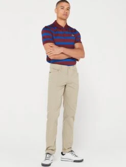 Lacoste Golf Block Stripe Polo Shirt - Dark Red -Barbou Clothing Shop VJW7G SQ3 0000000315 DARK RED MDo