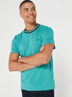 Lacoste Ringer T-shirt - Dark Aqua