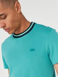 Lacoste Ringer T-shirt - Dark Aqua -Barbou Clothing Shop VJW7W SQ4 0000011378 DARK AQUA MDd