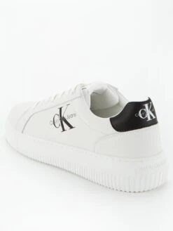 Calvin Klein Jeans Chunky Cupsole Mono Lth -Barbou Clothing Shop VJXLZ SQ3 0000000269 WHITE BLACK SLf