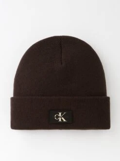 Calvin Klein Jeans Monologo Patch Non-rib Beanie