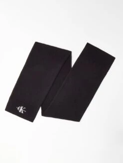 Calvin Klein Jeans Mono Logo Scarf And Beanie Hat Gift Set - Black/White -Barbou Clothing Shop VJXVX SQ5 0000000004 BLACK SLd2