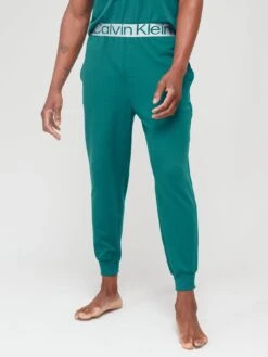 Calvin Klein Logo Pyjama Joggers - Green