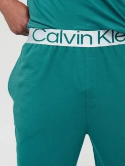 Calvin Klein Logo Pyjama Joggers - Green -Barbou Clothing Shop VJXWK SQ4 0000000047 GREEN MDd