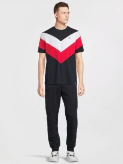 Tommy Sport Tommy Hilfiger Sport Colorblock S/s T-shirt -Barbou Clothing Shop VK12Q SQ3 0000000017 RED MDo