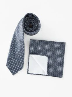 Jack & Jones Jack & Jones Tie & Handkerchief Gift Set - Dark Blue
