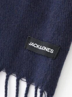 Jack & Jones Solid Woven Scarf - Navy -Barbou Clothing Shop VK2EM SQ4 0000000048 NAVY SLd1