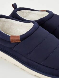 Jack & Jones Padded Slippers - Dark Blue -Barbou Clothing Shop VK2EX SQ6 0000000354 DARK BLUE SLd