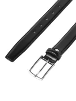 Jack & Jones Leather Belt - Black -Barbou Clothing Shop VK2FX SQ3 0000000004 BLACK SLd