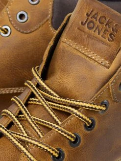 Jack & Jones Jack & Jones Leather Lace Up Chukka Boots - Light Brown -Barbou Clothing Shop VK2H7 SQ4 0000001277 LIGHT BROWN SLt