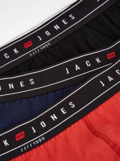 Jack & Jones 3-Pack Logo Waistband Boxers - Blue -Barbou Clothing Shop VK347 SQ3 0000000020 BLUE SLd