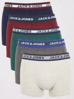Jack & Jones Jack & Jones 5-Pack Oliver Boxer Briefs - Grey