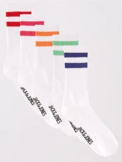 Jack & Jones Jack & Jones 5-Pack Tennis Socks - Red