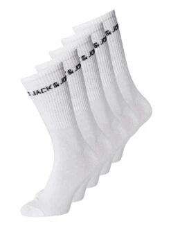 Jack & Jones Jack & Jones 5-Pack Logo Tennis Socks - White