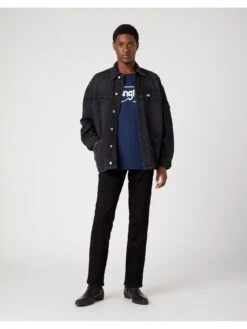 Wrangler Texas Slim Jeans - Black -Barbou Clothing Shop VK4R2 SQ3 0000000004 BLACK MDo