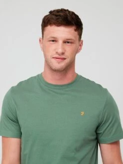 Farah Danny Short Sleeve T-shirt - Green -Barbou Clothing Shop VK90D SQ4 0000000047 GREEN MDd