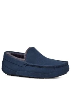 UGG Men's Ascot Slippers - Deep Ocean -Barbou Clothing Shop VKDBU SQ3 0000000048 NAVY SLf