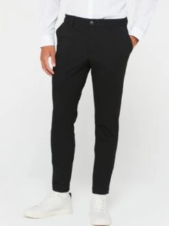 Jack & Jones Jack & Jones Marco Slim Fit Jersey Chino Trousers - Black