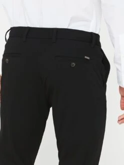 Jack & Jones Jack & Jones Marco Slim Fit Jersey Chino Trousers - Black -Barbou Clothing Shop VKNYZ SQ4 0000000004 BLACK MDd