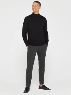 Jack & Jones Jack & Jones Marco Slim Fit Jersey Chino Trousers - Dark Grey -Barbou Clothing Shop VKNZ0 SQ3 0000000070 DARK GREY MDo