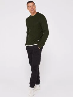Jack & Jones Standford Knit Crew Neck Jumper - Green -Barbou Clothing Shop VKO2I SQ6 0000000047 GREEN MDd2