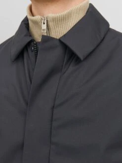 Jack & Jones Jack & Jones Premium Mac Overcoat - Black -Barbou Clothing Shop VKO3O SQ4 0000000004 BLACK MDd