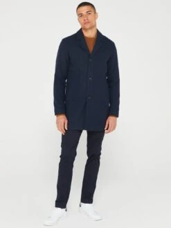 Jack & Jones Zac Wool Coat - Navy -Barbou Clothing Shop VKO47 SQ3 0000000048 NAVY MDo