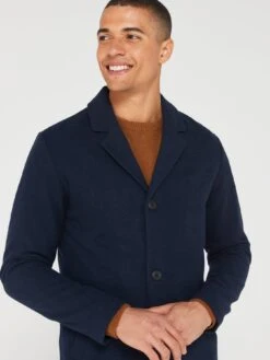 Jack & Jones Zac Wool Coat - Navy -Barbou Clothing Shop VKO47 SQ5 0000000048 NAVY MDd1