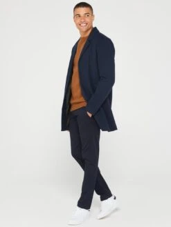 Jack & Jones Zac Wool Coat - Navy -Barbou Clothing Shop VKO47 SQ6 0000000048 NAVY MDd2