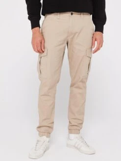 Jack & Jones Marco Joe Slim Fit Cargo Trousers - Beige