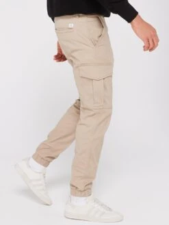 Jack & Jones Marco Joe Slim Fit Cargo Trousers - Beige -Barbou Clothing Shop VKO4A SQ6 0000000108 BEIGE MDd2