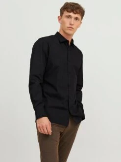 Jack & Jones Long Sleeve Slim Fit Shirt - Navy