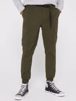 Jack & Jones Ryan Tech Cargo Trousers - Green
